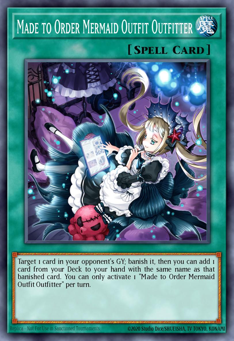 Made to Order Mermaid Outfit Outfitter Super Rare PHHY-EN085 Photon Hypernova Yugioh card