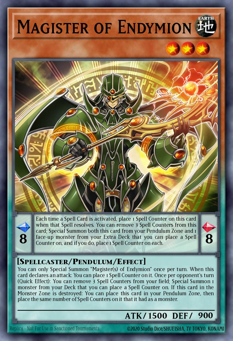 Magister of Endymion Common SR08-EN003 Structure Deck Order of the Spellcasters Yugioh card