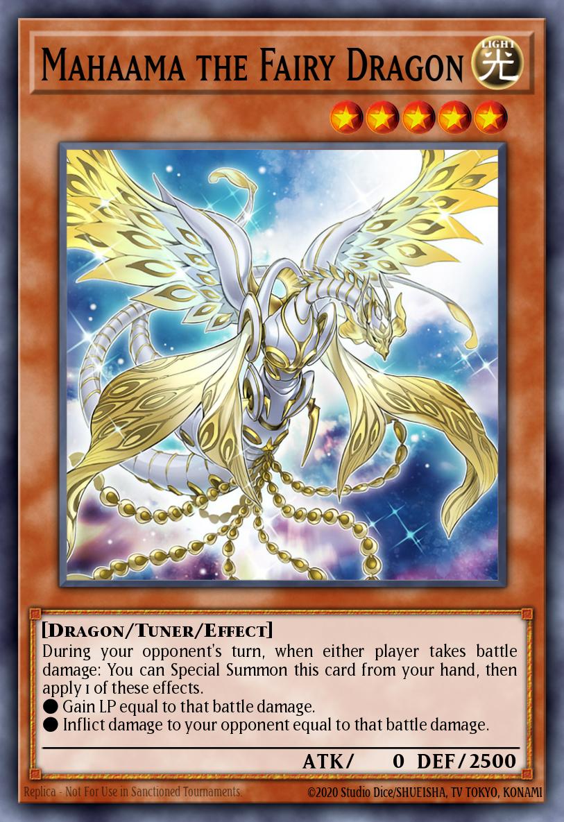 Mahaama the Fairy Dragon Ultra Rare MP21-EN218 2021 Tin of Ancient Battles Yugioh card