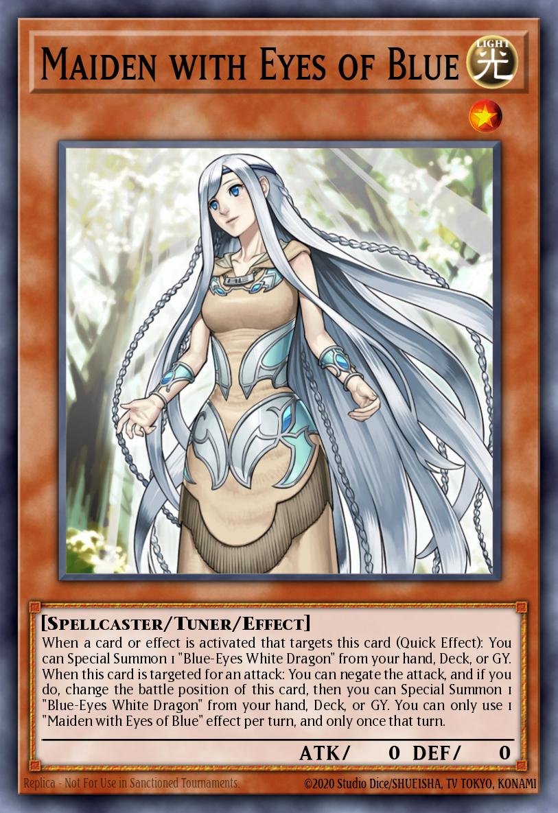 Maiden with Eyes of Blue Secret Rare LCKC-EN012 Legendary Collection Kaiba Mega Pack Yugioh card