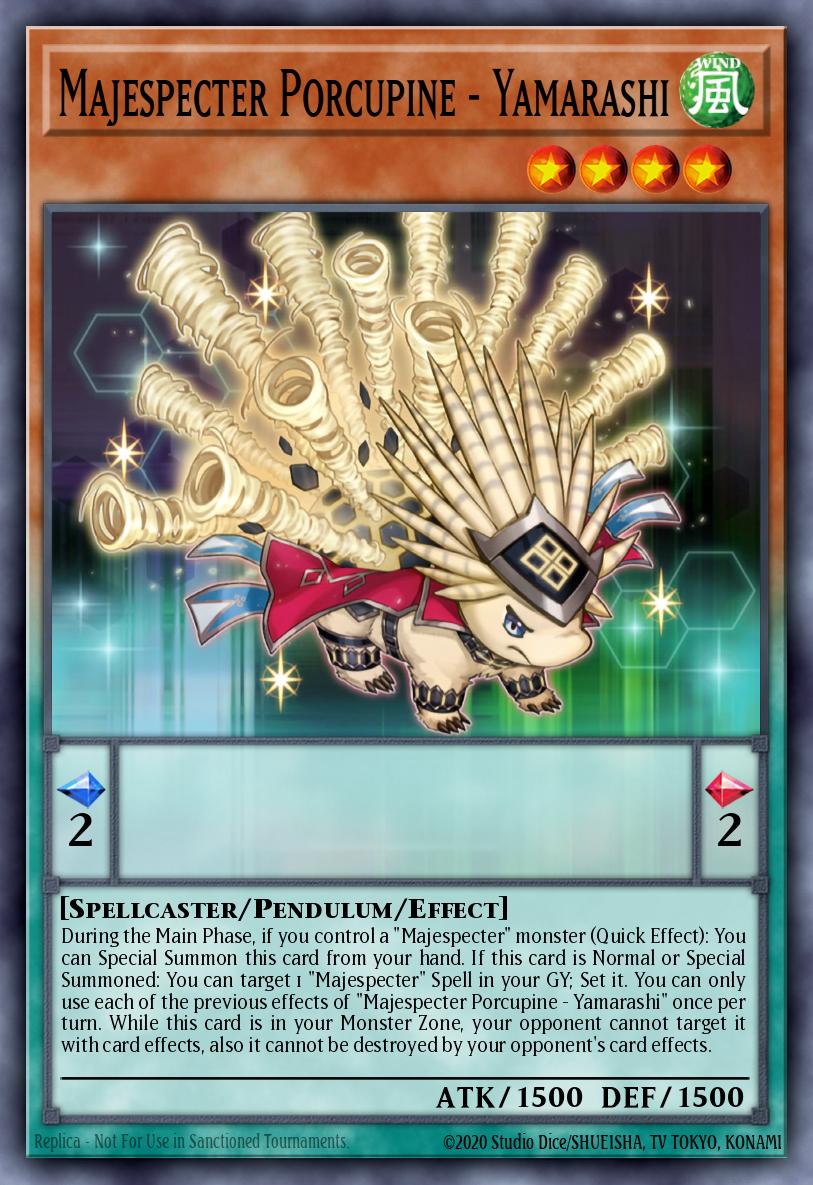 Majespecter Porcupine - Yamarashi Common MP25-EN306 2025 Mega-Pack Tin Yugioh card