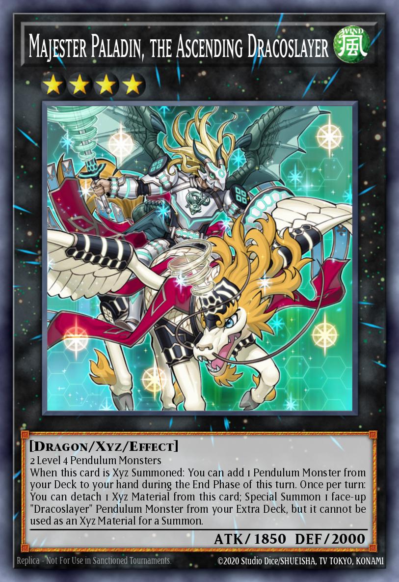 Majester Paladin the Ascending Dracoslayer Rare ANGU-EN050 Ancient Guardians Yugioh card