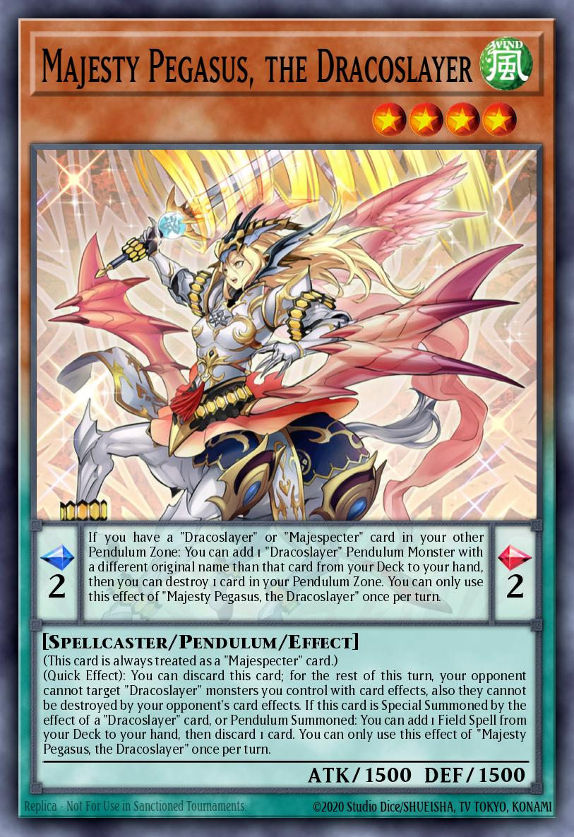 Majesty Pegasus the Dracoslayer Prismatic Secret Rare MP23-EN173 25th Anniversary Tin Dueling Heroes Mega Pack Yugioh card