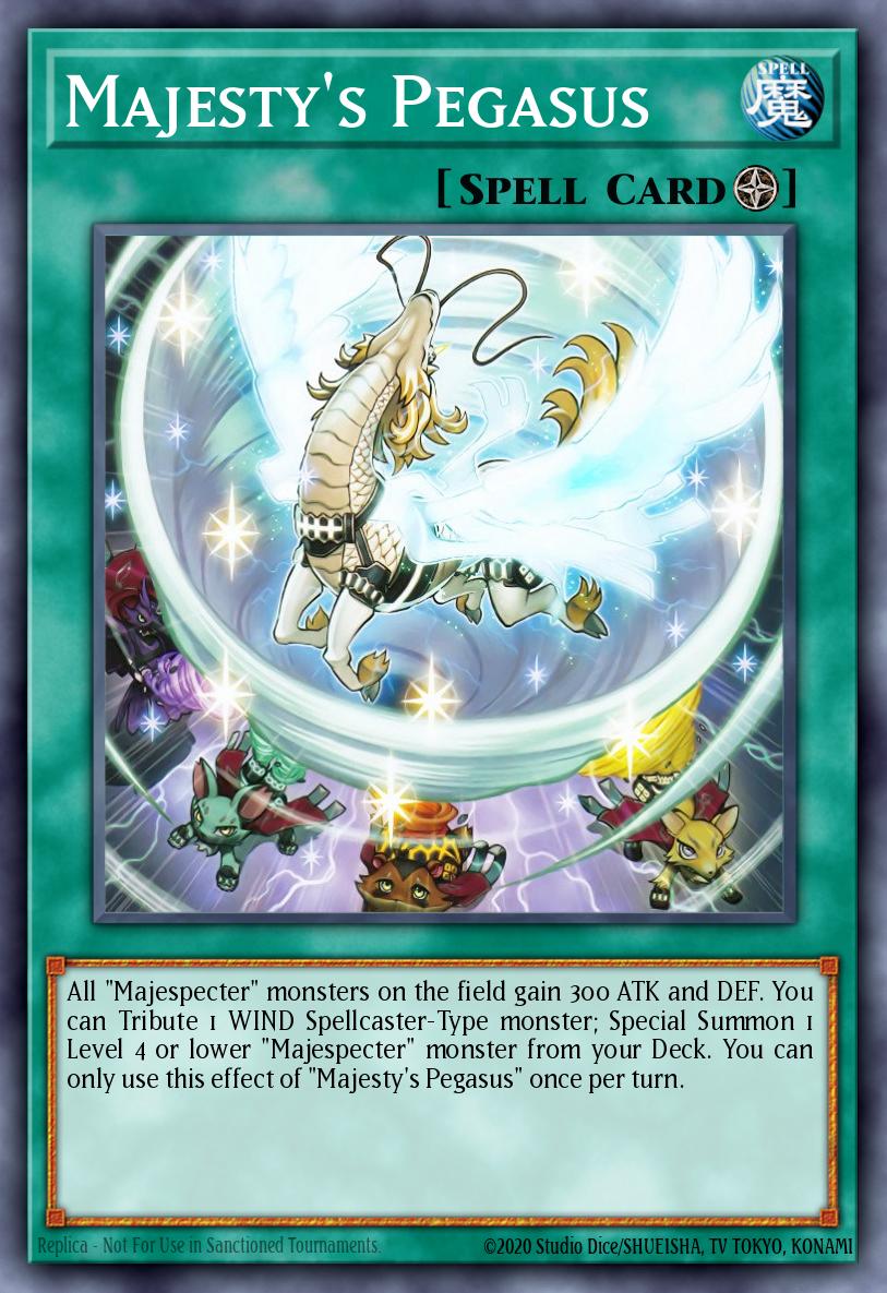 Majestys Pegasus Super Rare DOCS-EN058 Dimension of Chaos Yugioh card