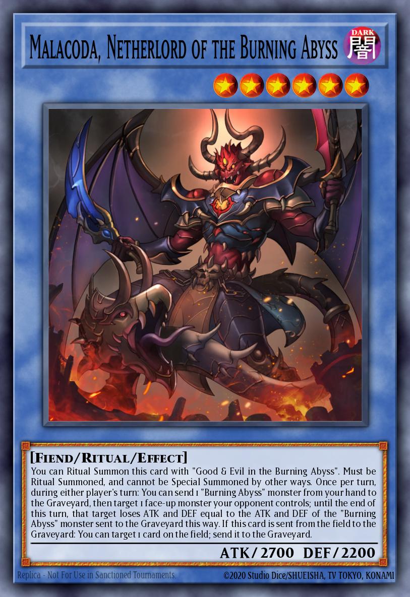 Malacoda Netherlord of the Burning Abyss Ghost Rare SECE-EN085 Secrets of Eternity Yugioh card