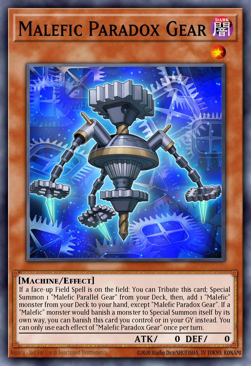 Malefic Paradox Gear Ultra Rare DUOV-EN048 Duel Overload Yugioh card
