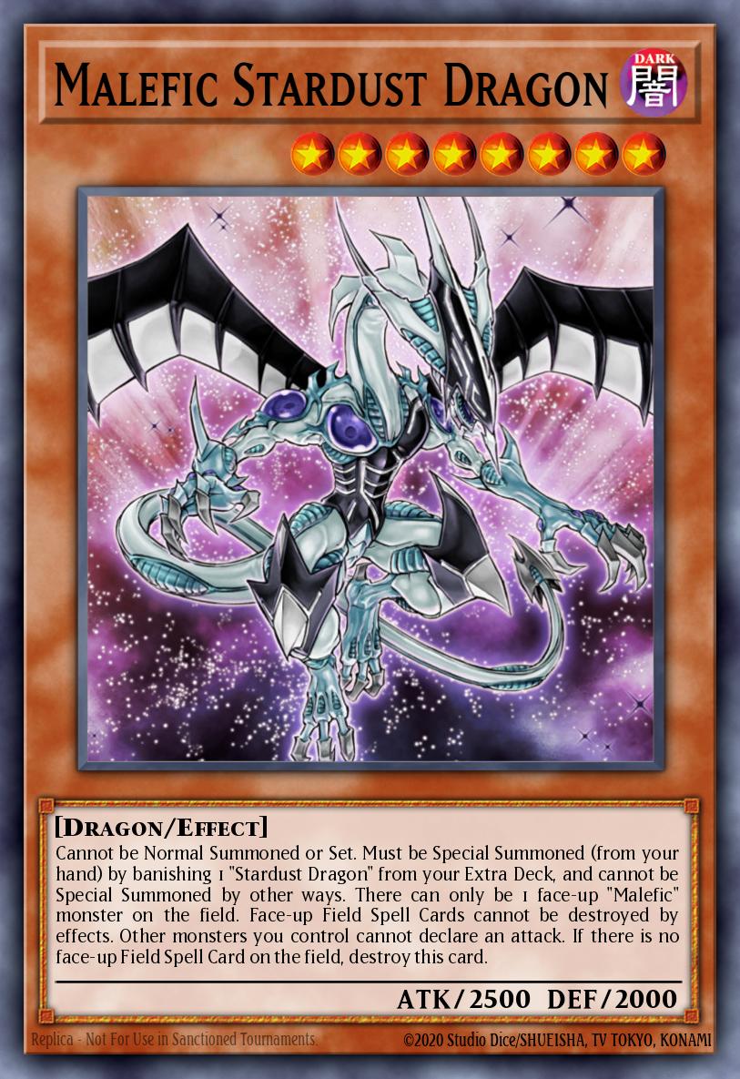 Malefic Stardust Dragon Super Rare CT08-EN014 Collectible Tins 2011 Wave 2 Yugioh card