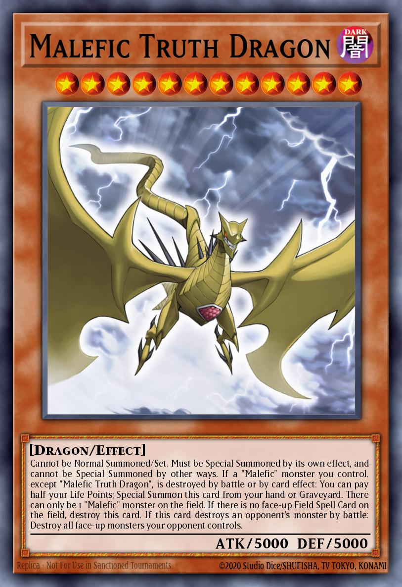 Malefic Truth Dragon Super Rare CT09-EN016 Collectible Tins 2012 Wave 2 Yugioh card