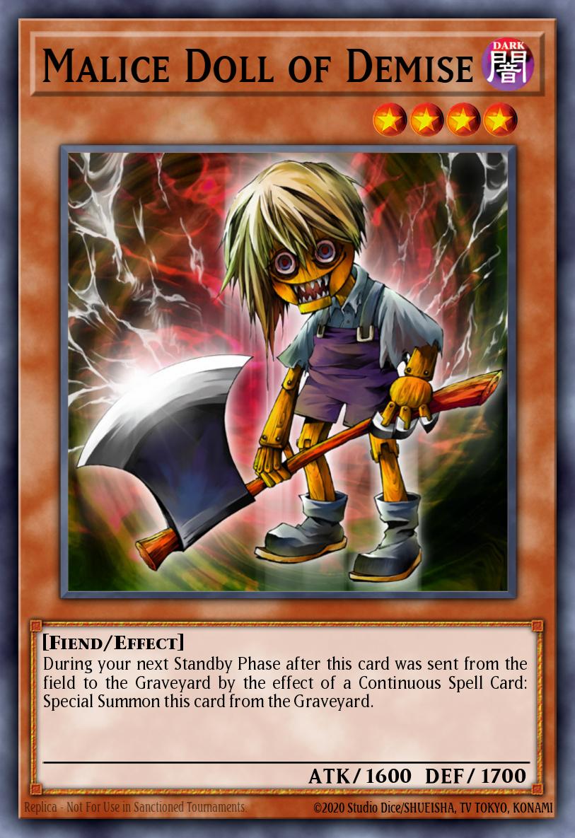 Malice Doll of Demise Common DR3-EN018 Dark Revelation Volume 3 Yugioh card