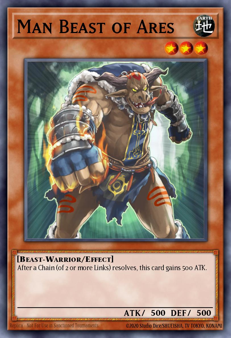 Man Beast of Ares Common CDIP-EN030 Cyberdark Impact Yugioh card