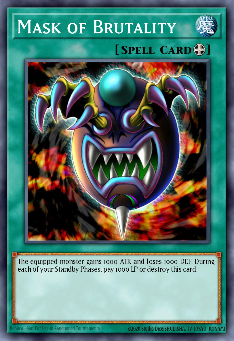 Mask of Brutality Common BP03-EN137 Battle Pack 3 Monster League Yugioh card