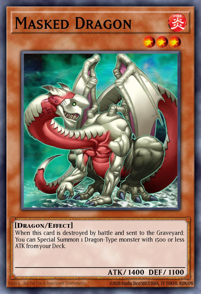 Masked Dragon Common DR3-EN026 Dark Revelation Volume 3 Yugioh card
