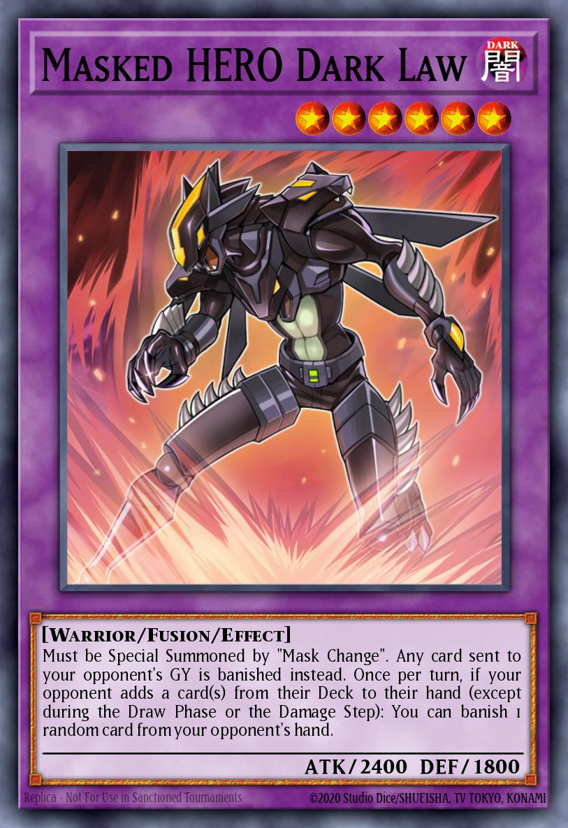 Masked HERO Dark Law Ultra Rare MZMU-EN070 Maze of Muertos Yugioh card