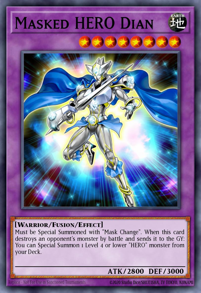 Masked HERO Dian Secret Rare PRC1-EN019 Premium Collection Tin Yugioh card