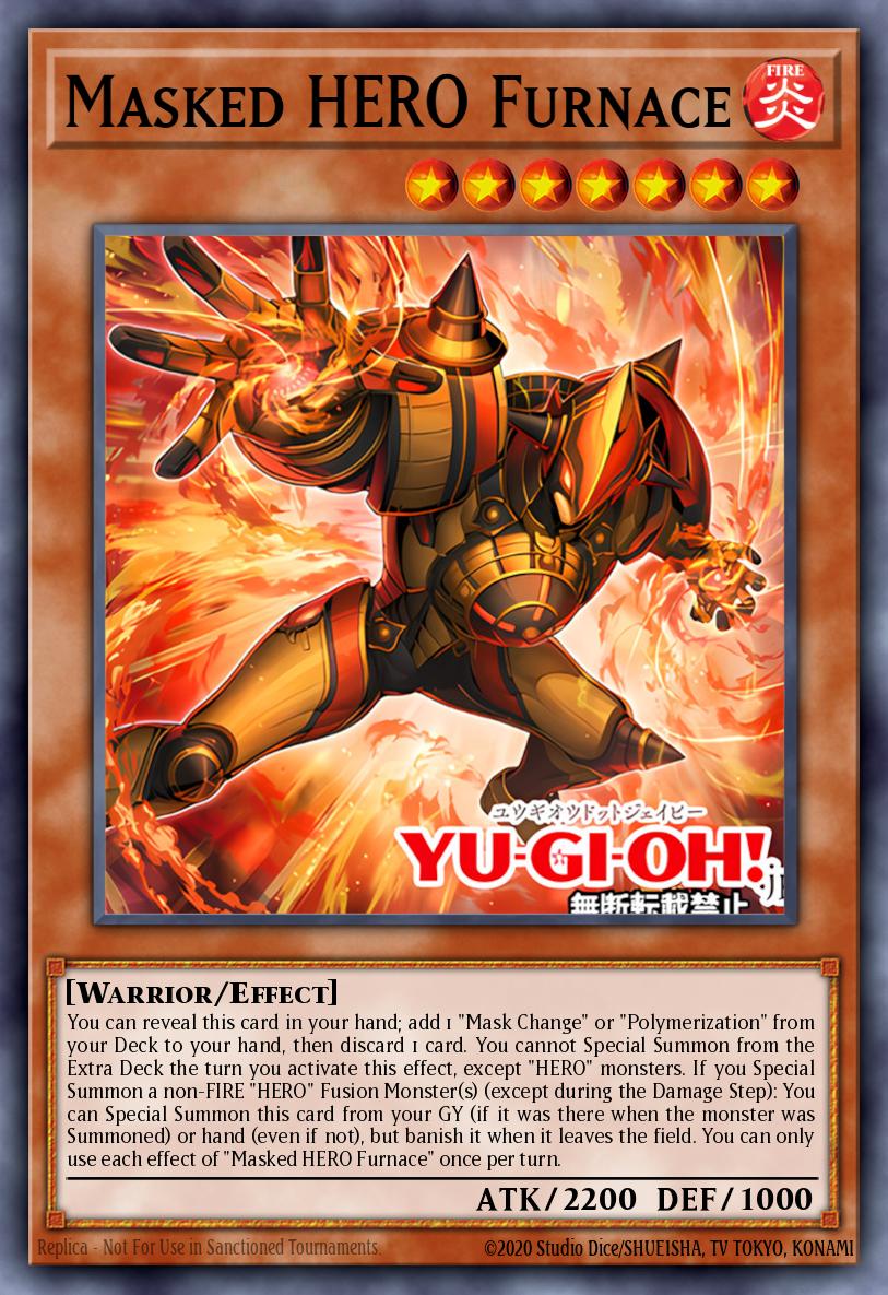 Masked HERO Furnace Super Rare MZMU-EN015 Maze of Muertos Yugioh card