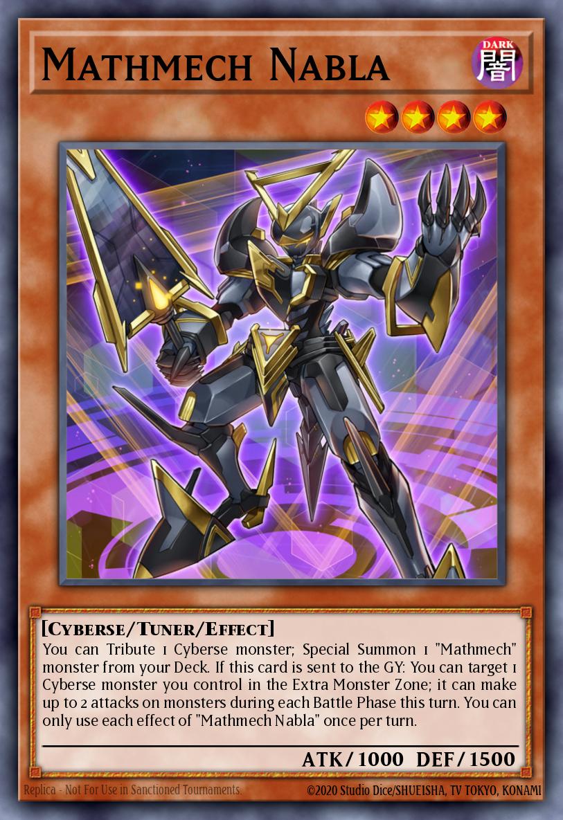 Mathmech Nabla Super Rare MYFI-EN002 Mystic Fighters Yugioh card