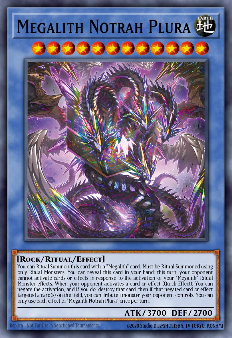 Megalith Notrah Plura Super Rare DOOD-EN034 Doom of Dimensions Yugioh card