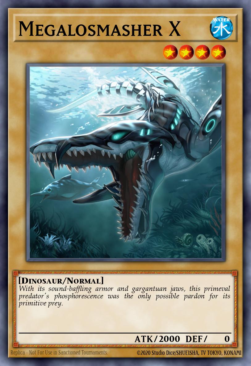 Megalosmasher X Common SR04-EN003 Dinosmashers Fury Structure Deck Yugioh card