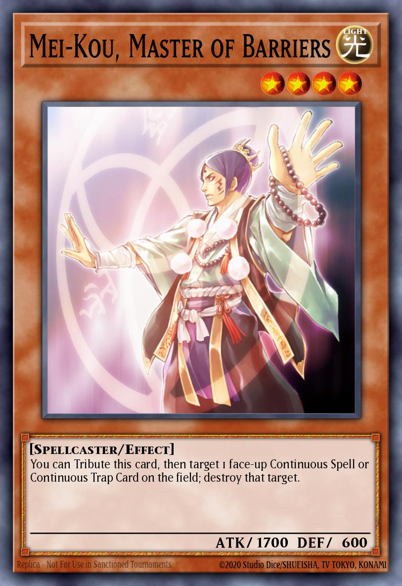 Mei-Kou Master of Barriers Common FOTB-EN025 Force of the Breaker Yugioh card