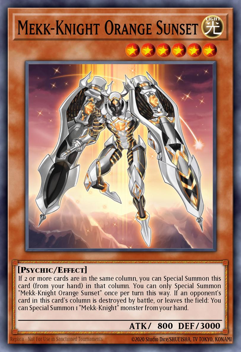Mekk-Knight Orange Sunset Common MP18-EN179 2018 Mega-Tin Mega Pack Yugioh card