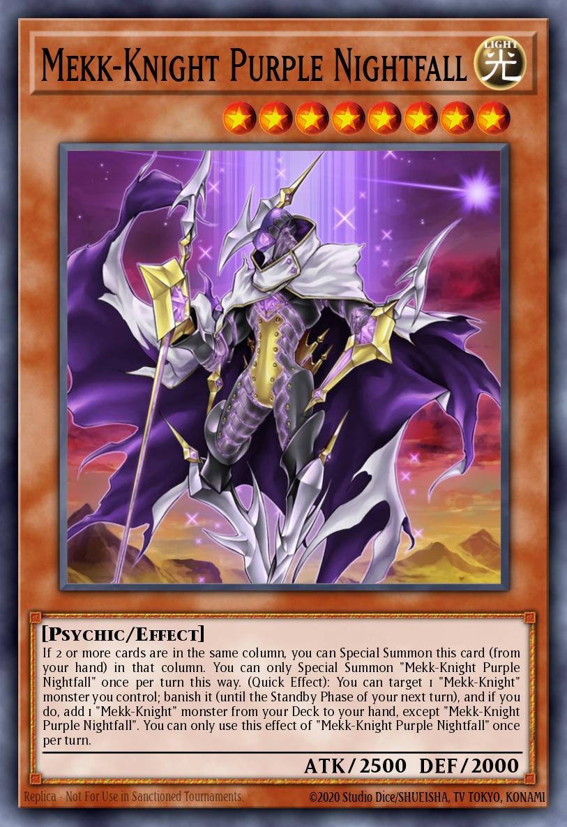 Mekk-Knight Purple Nightfall Secret Rare MP18-EN183 2018 Mega-Tin Mega Pack Yugioh card