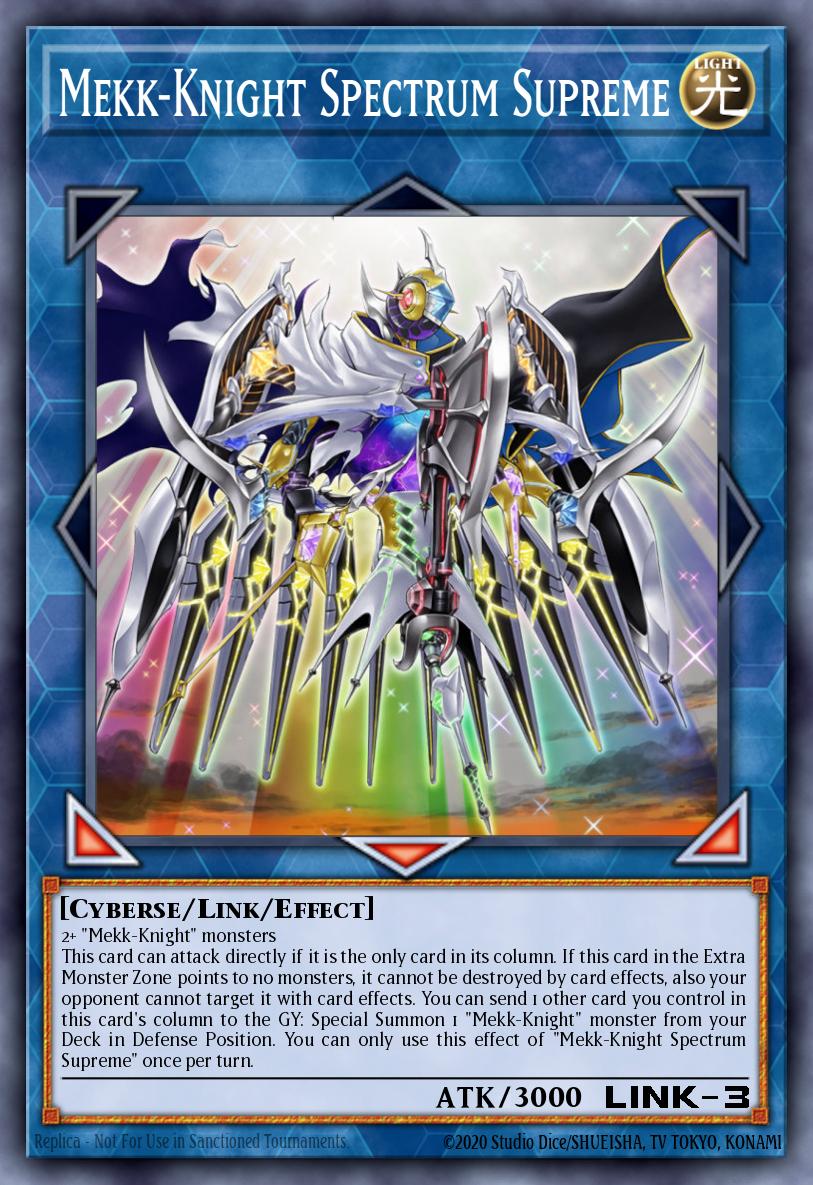 Mekk-Knight Spectrum Supreme Ultra Rare MP18-EN201 2018 Mega-Tin Mega Pack Yugioh card