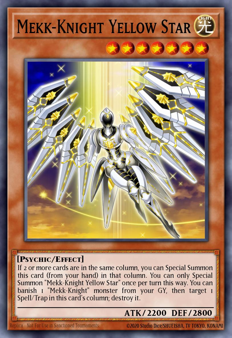 Mekk-Knight Yellow Star Rare MP18-EN180 2018 Mega-Tin Mega Pack Yugioh card