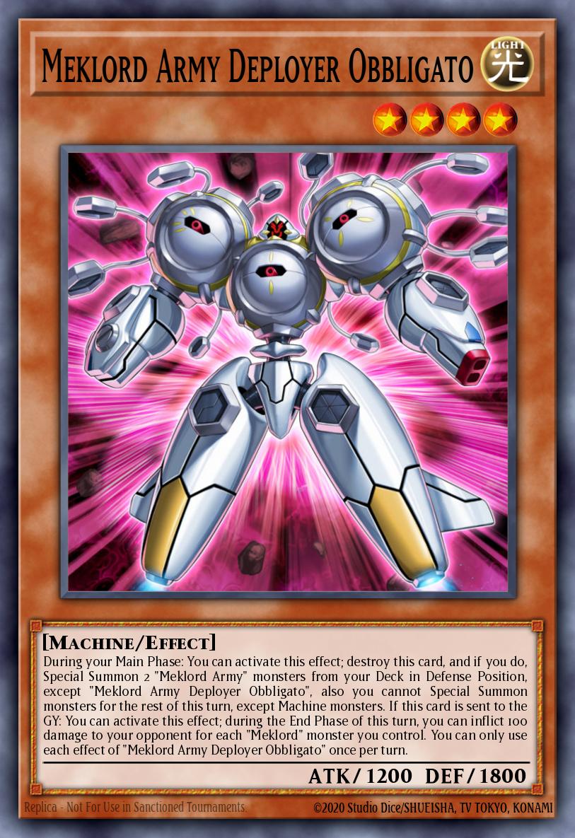 Meklord Army Deployer Obbligato Super Rare LED7-EN019 Legendary Duelists Rage of Ra Yugioh card
