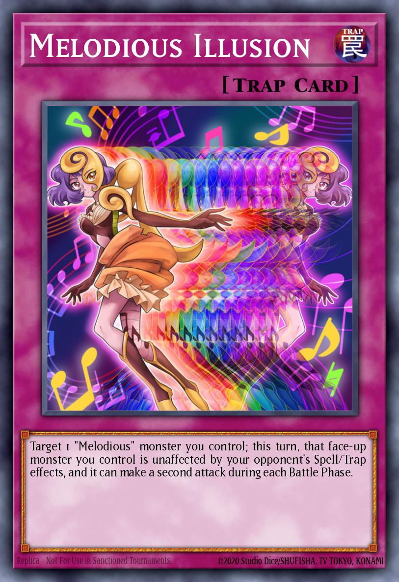 Melodious Illusion Rare CROS-EN067 Crossed Souls Yugioh card