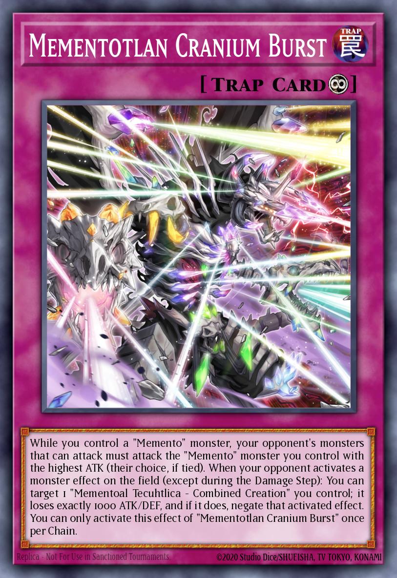 Mementotlan Cranium Burst Rare VASM-EN012 Valiant Smashers Yugioh card