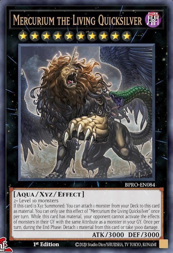 Mercurium the Living Quicksilver Starlight Rare BPRO-EN084 Burst Protocol Yugioh card