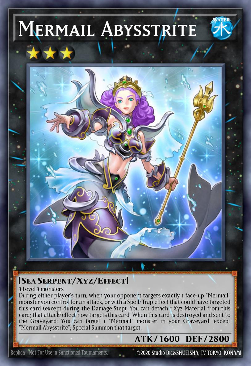 Mermail Abysstrite Super Rare CBLZ-EN050 Cosmo Blazer Yugioh card