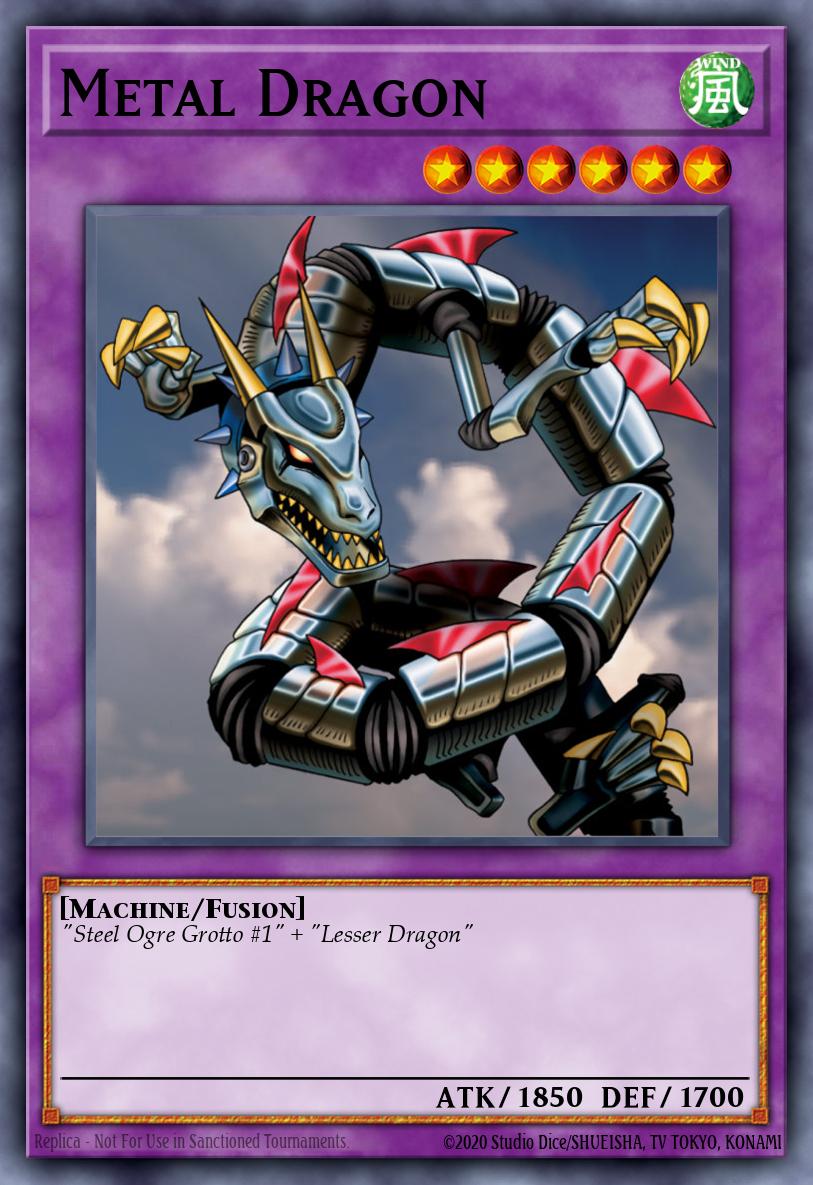 Metal Dragon Rare LOB-102 Legend of Blue Eyes White Dragon Yugioh card