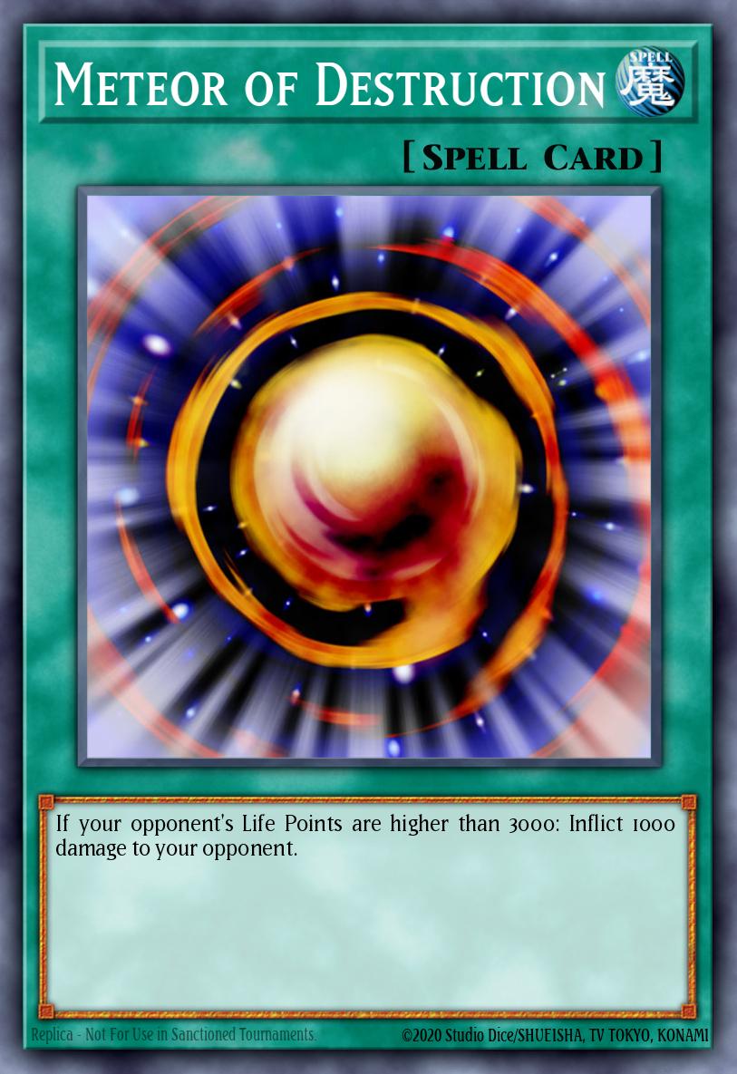 Meteor of Destruction Rare DR3-EN161 Dark Revelation Volume 3 Yugioh card