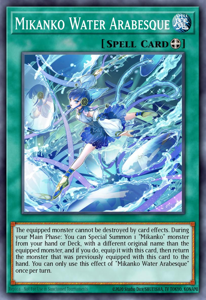 Mikanko Water Arabesque Prismatic Secret Rare MP24-EN136 25th Anniversary Tin Dueling Mirrors Yugioh card