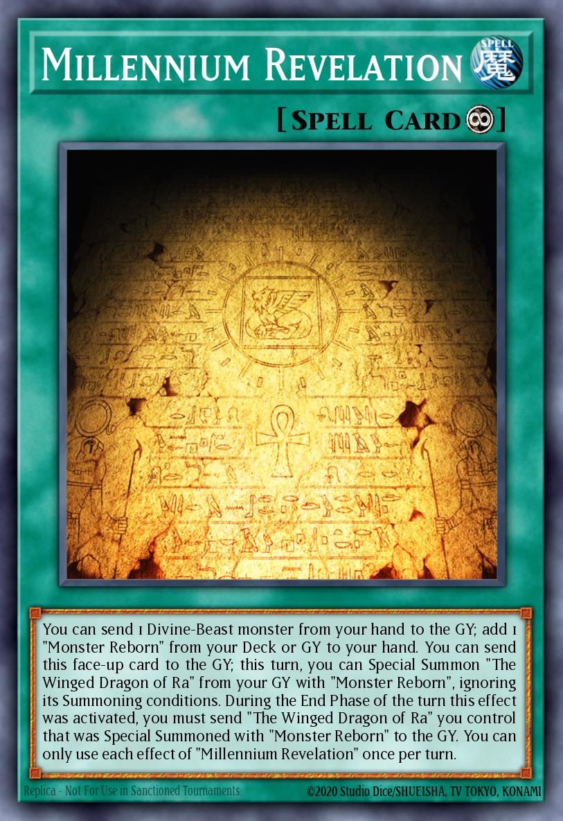 Millennium Revelation Super Rare LED7-EN006 Legendary Duelists Rage of Ra Yugioh card