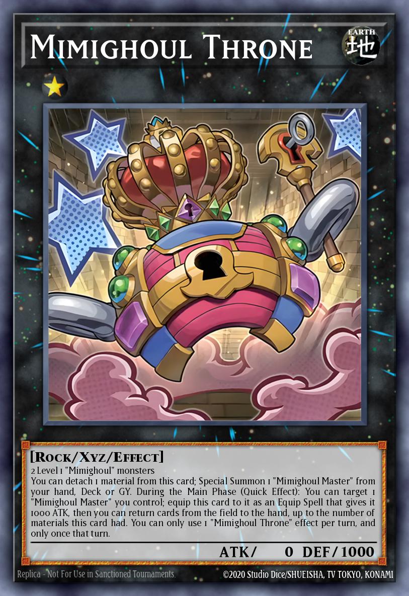Mimighoul Throne Prismatic Secret Rare MP25-EN117 2025 Mega-Pack Tin Yugioh card