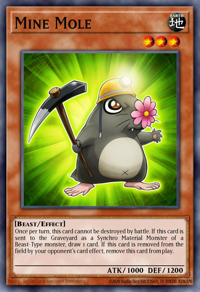 Mine Mole Common DREV-EN014 Duelist Revolution Yugioh card