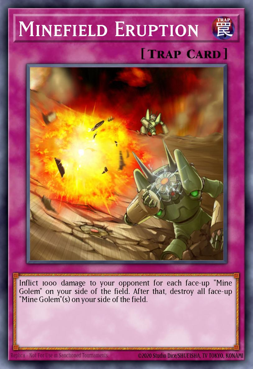 Minefield Eruption Common DR3-EN231 Dark Revelation Volume 3 Yugioh card