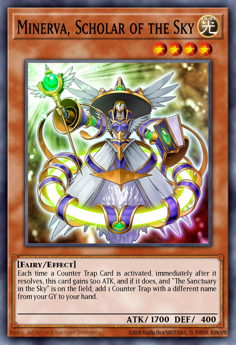 Minerva Scholar of the Sky Common SR05-EN002 Structure Deck Wave of Light Yugioh card