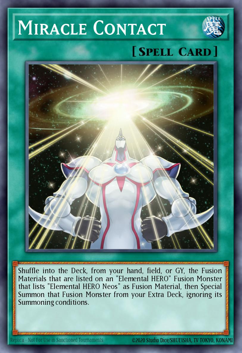 Miracle Contact Common BLC1-EN075 Battles of Legend Chapter 1 Yugioh card