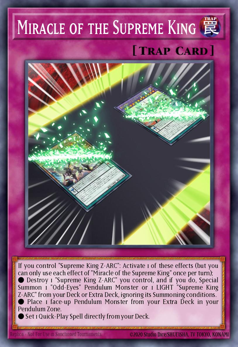 Miracle of the Supreme King Common AGOV-EN068 Age of Overlord Yugioh card