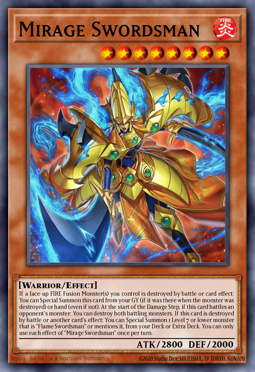 Mirage Swordsman Rare MZMI-EN003 Maze of Millennia Yugioh card