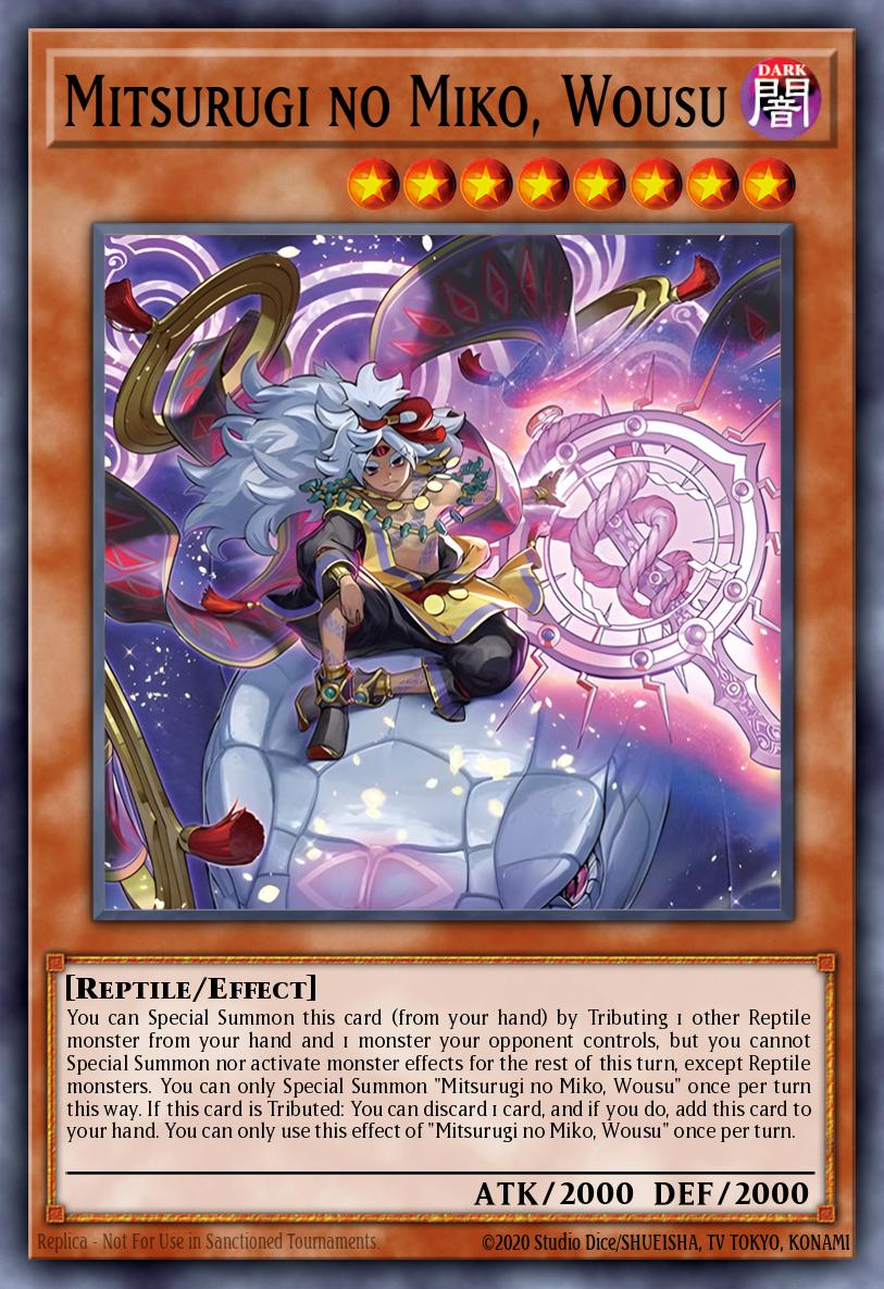 Mitsurugi no Miko, Wousu Common L26D-ENM07 Legendary Modern Decks 2026 Yugioh card