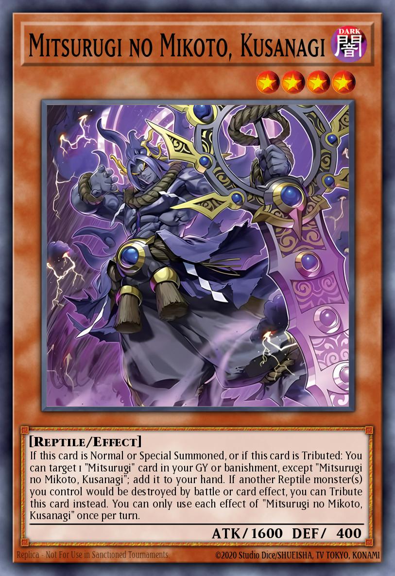 Mitsurugi no Mikoto, Kusanagi Secret Rare L26D-ENM04 Legendary Modern Decks 2026 Yugioh card