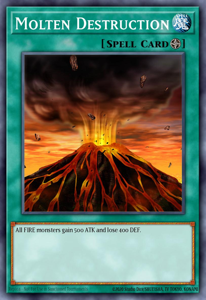 Molten Destruction Common DB1-EN061 Dark Beginning 1 Yugioh card