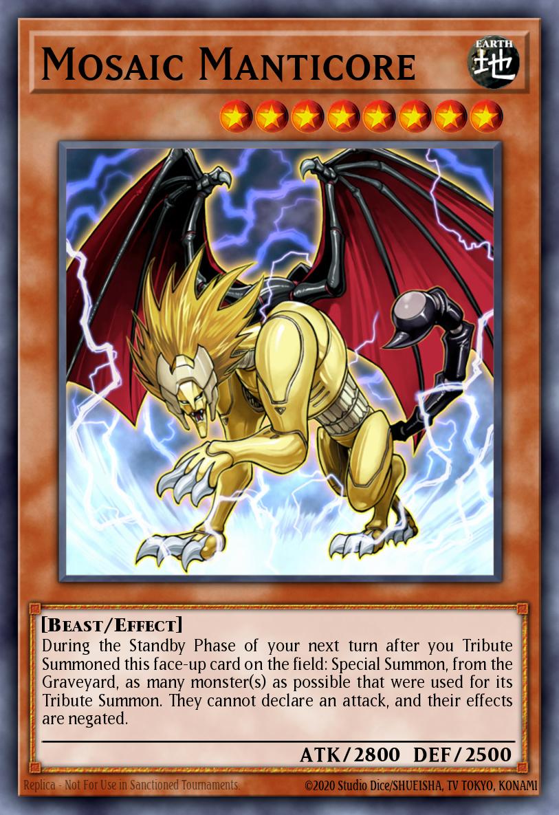 Mosaic Manticore Mosaic Rare BP02-EN073 Battle Pack 2 War of the Giants Yugioh card