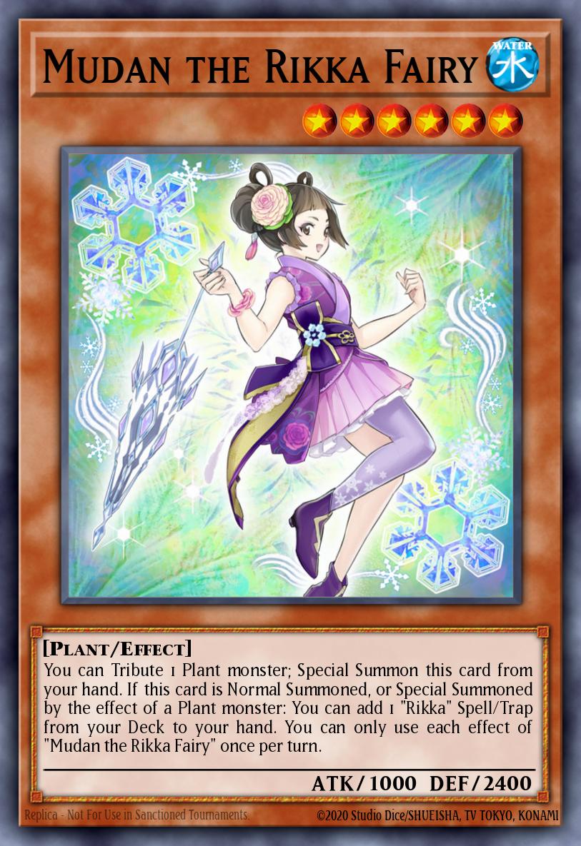 Mudan the Rikka Fairy Rare MAZE-EN048 Maze of Memories Yugioh card