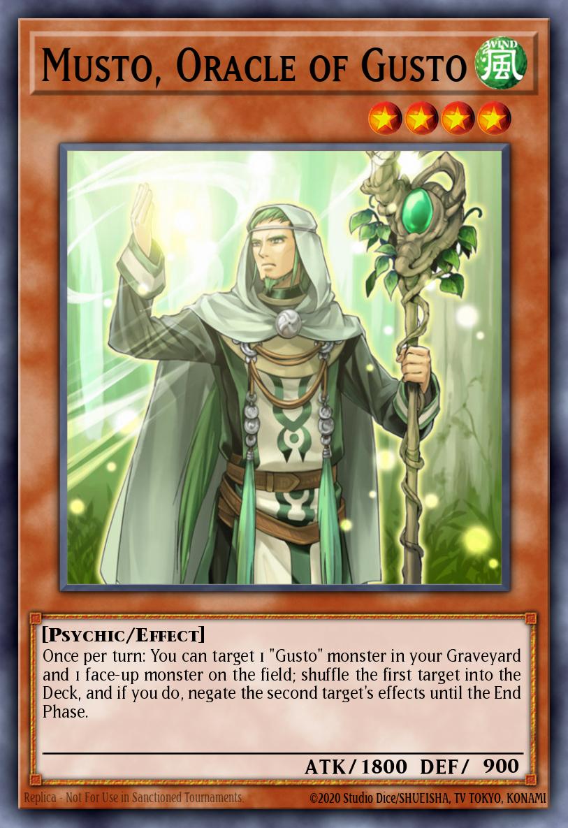 Musto Oracle of Gusto Duel Terminal Rare Parallel Rare DT06-EN081 Duel Terminal 6 Yugioh card