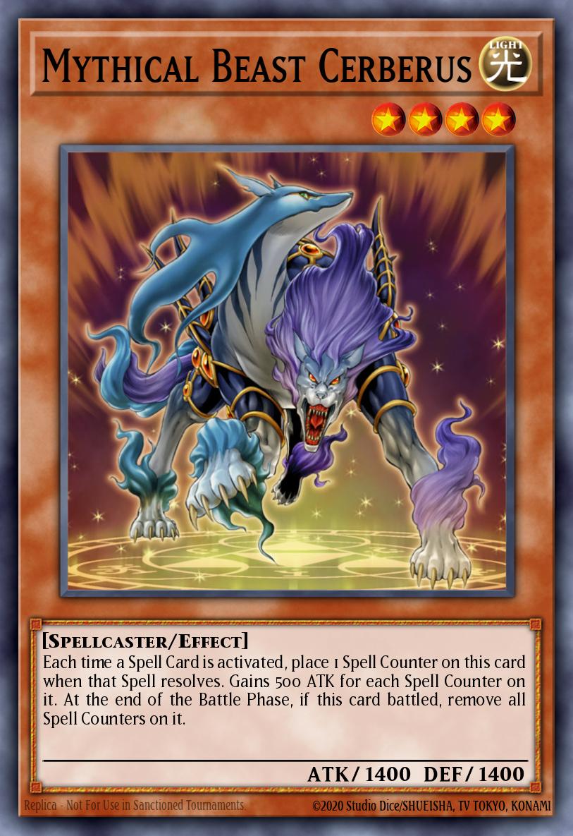 Mythical Beast Cerberus Common BP02-EN042 Battle Pack 2 War of the Giants Yugioh card